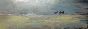 Theo Wolfs - Paarden op het strand