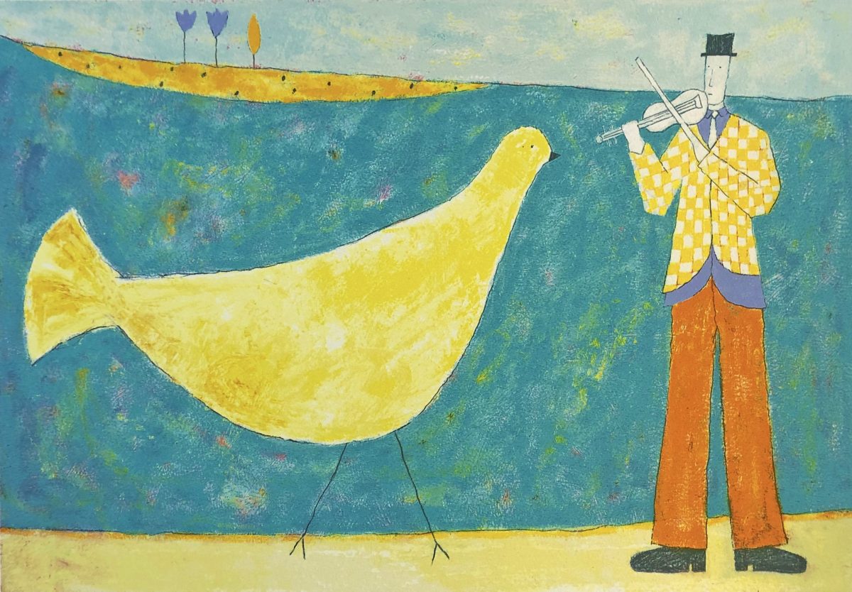 Bird and violin