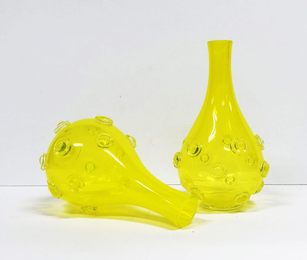Gele vazen set