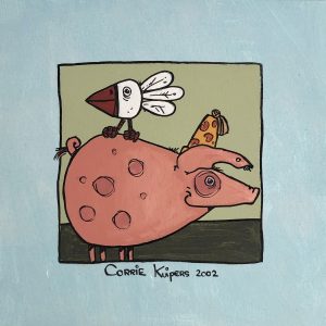 Corrie Kuipers - Varken en vogel