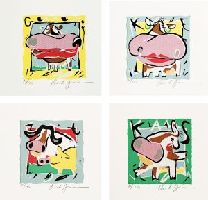 Jeroen Gerlofsma - Vier koeien (creatief doosje)