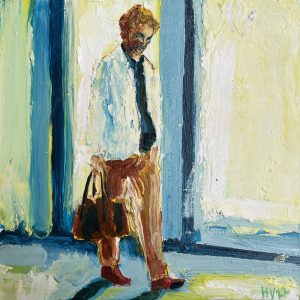 Henk Vissers - Etalages met wandelende man