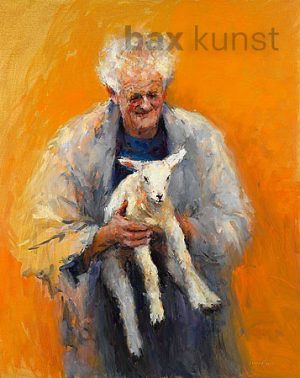 Dinie Boogaart - Oude man met lam