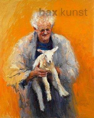 Dinie Boogaart - Oude man met lam