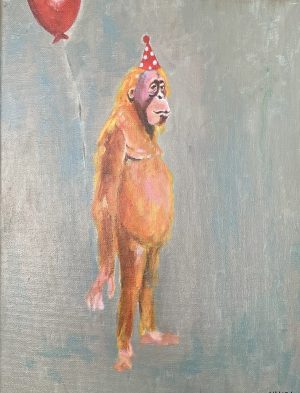 Hinke Veenstra - Orang Oetan met ballon