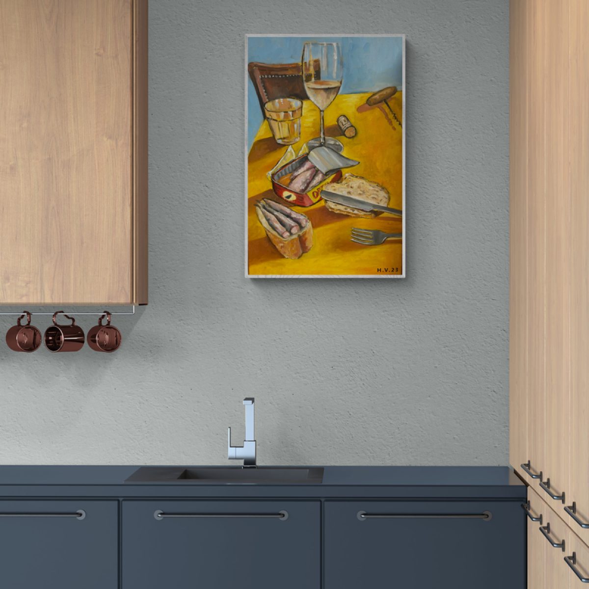 Stilleven met sardientjes