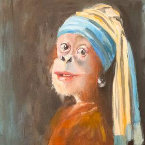Hinke Veenstra - Aap met de parel II