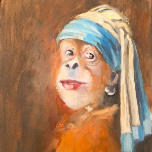 Hinke Veenstra - Aap met de parel I