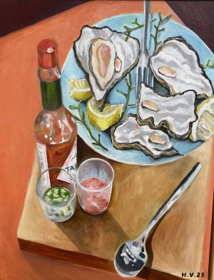 Hinke Veenstra - Stilleven met tabasco