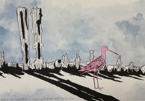 Saskia van Montfort - Weidevogel op het Wad