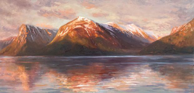 Janey Robertson - Sunset over the Fjord II