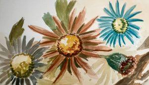 Louis van Gorkom - Zonder titel(strandbloemen)