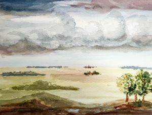 Louis van Gorkom - Uitzicht op landschap