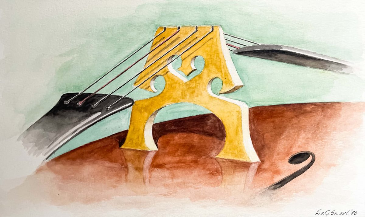 Zonder titel (Stilleven Cello nader bekeken)