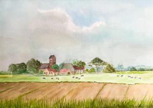 Louis van Gorkom - Gezicht op Jouswier