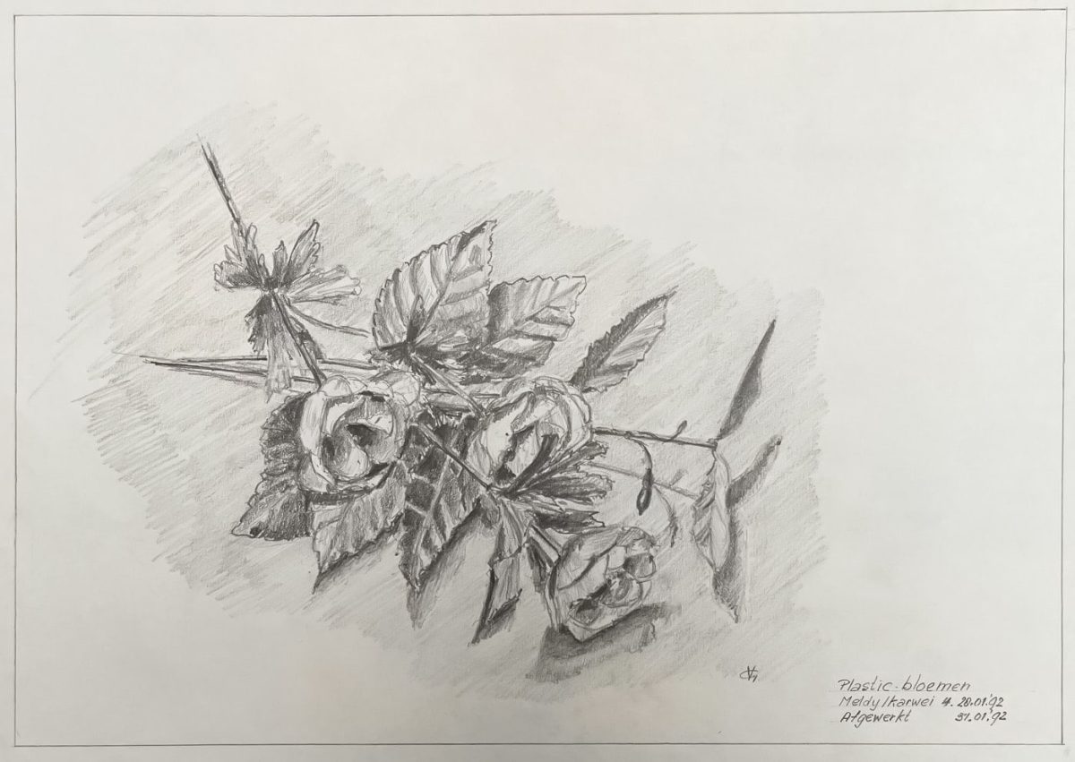 Plastic bloemen
