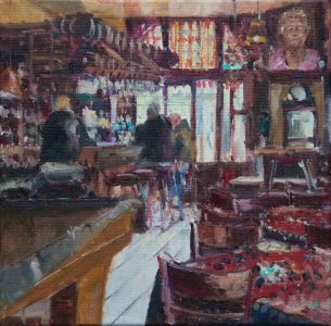 Melda Wibawa - Bijpraten aan de bar (Café Gijs de Rooij, Amsterdam)