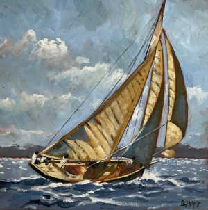 Bart Bosma - Schoener op de Waddenzee