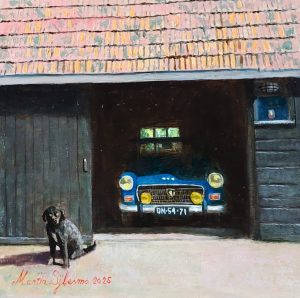 Martin Sijbesma - Mei Peugeot 404 en in hûn die wacht op syn baas