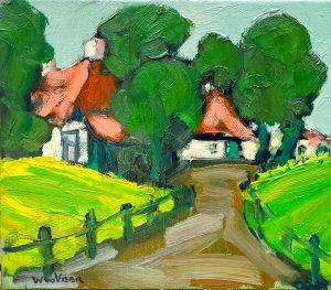 Wim van der Veer - Landschap de Walden (omgeving Ryptsjerk) II