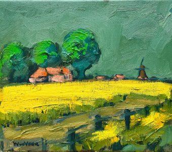 Wim van der Veer - Landschap de Walden (omgeving Ryptsjerk) III