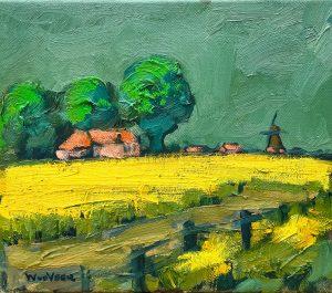 Wim van der Veer - Landschap de Walden (omgeving Ryptsjerk) III