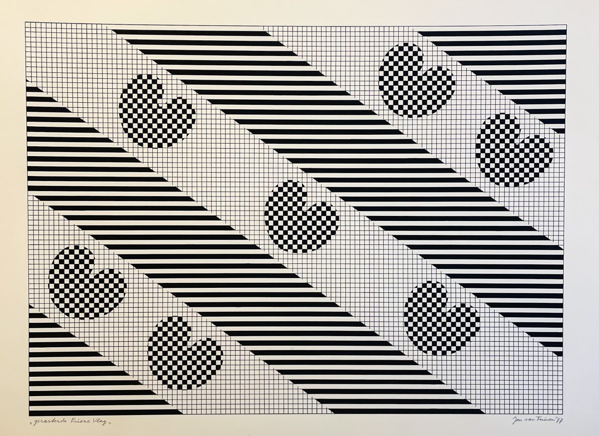 Gerasterde Friese vlag