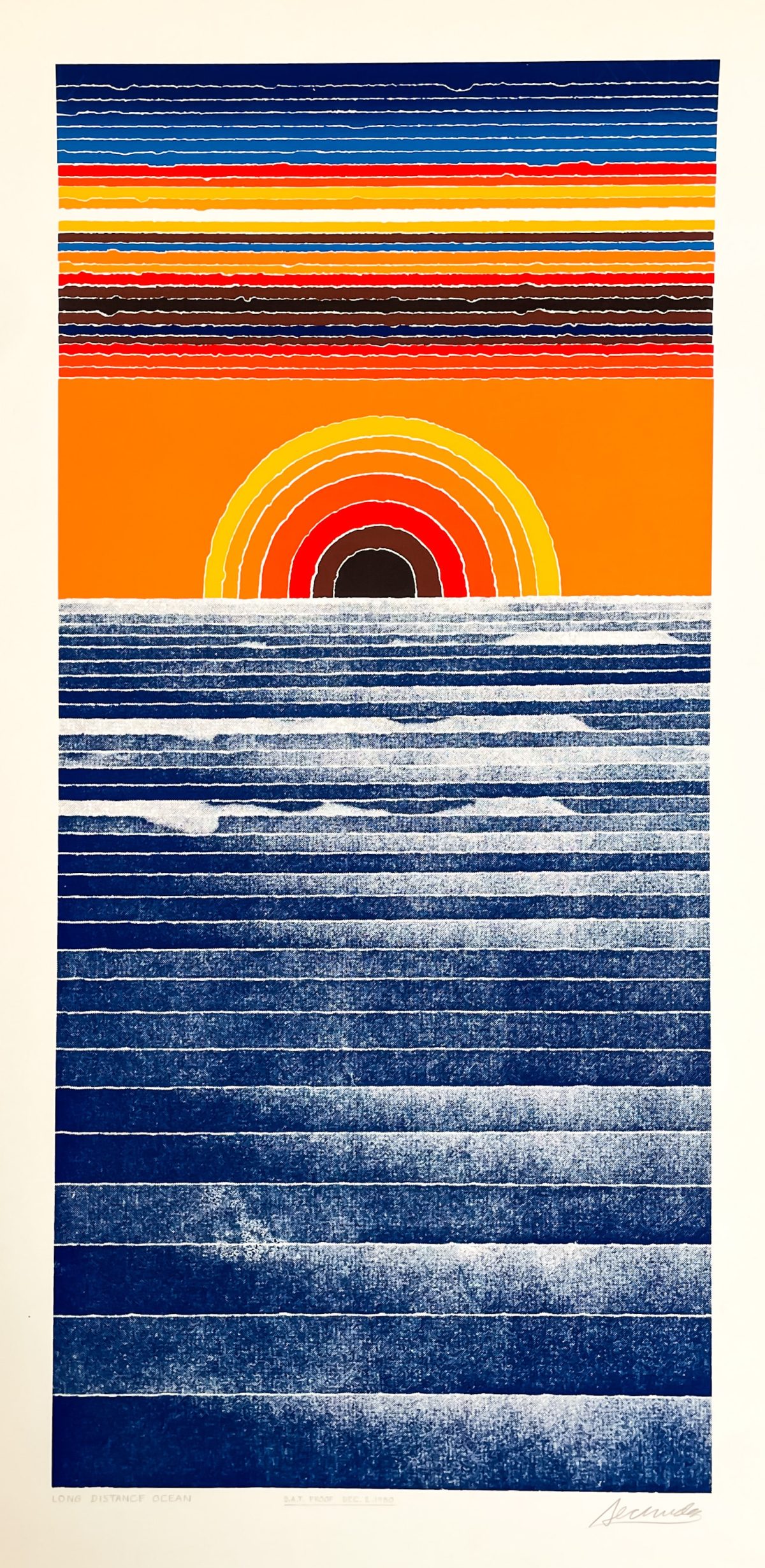 Arthur Secunda - Long Distance Ocean, Zeefdruk